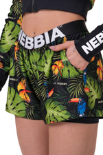 Шорты HIGH-ENERGY DOUBLE LAYER SHORTS 563 JUNGLE GREEN