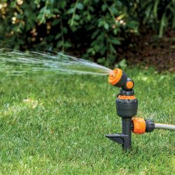 Дождеватель для полива GF GF80005670 круговой и секторный с турбиной для огорода 4 JET LIFT