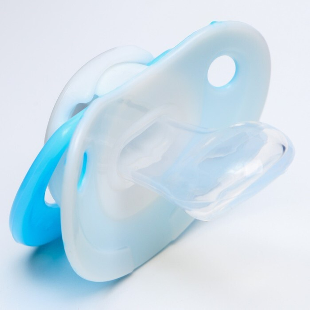 7441511 Пустышка ортодонтическая, силикон, от 0 - 3 мес., с колпачком, «Робот»