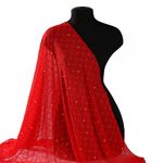 Сетка бельевая эластичная 85 г/м², шир.150 см / 25 метров, с флоком TBY.SZ030218, цв.116 красный /SZ030218.116/
