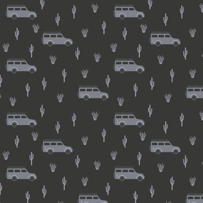 Buy baby fabric jeeps cacti desert black