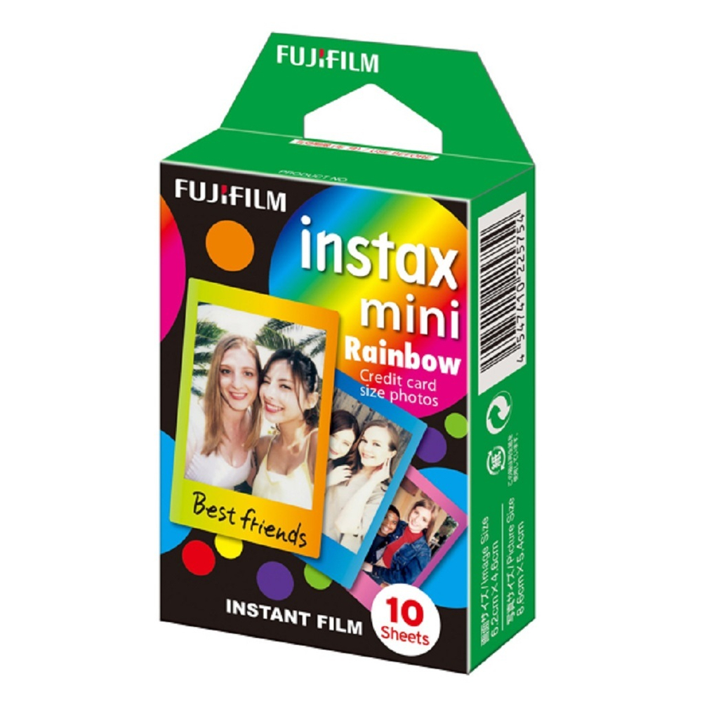 Fujifilm Instax Mini Rainbow, 10 шт., разноцветный