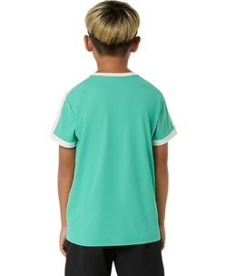 Детская теннисная футболка Asics Boys Short Sleeve - aurora green