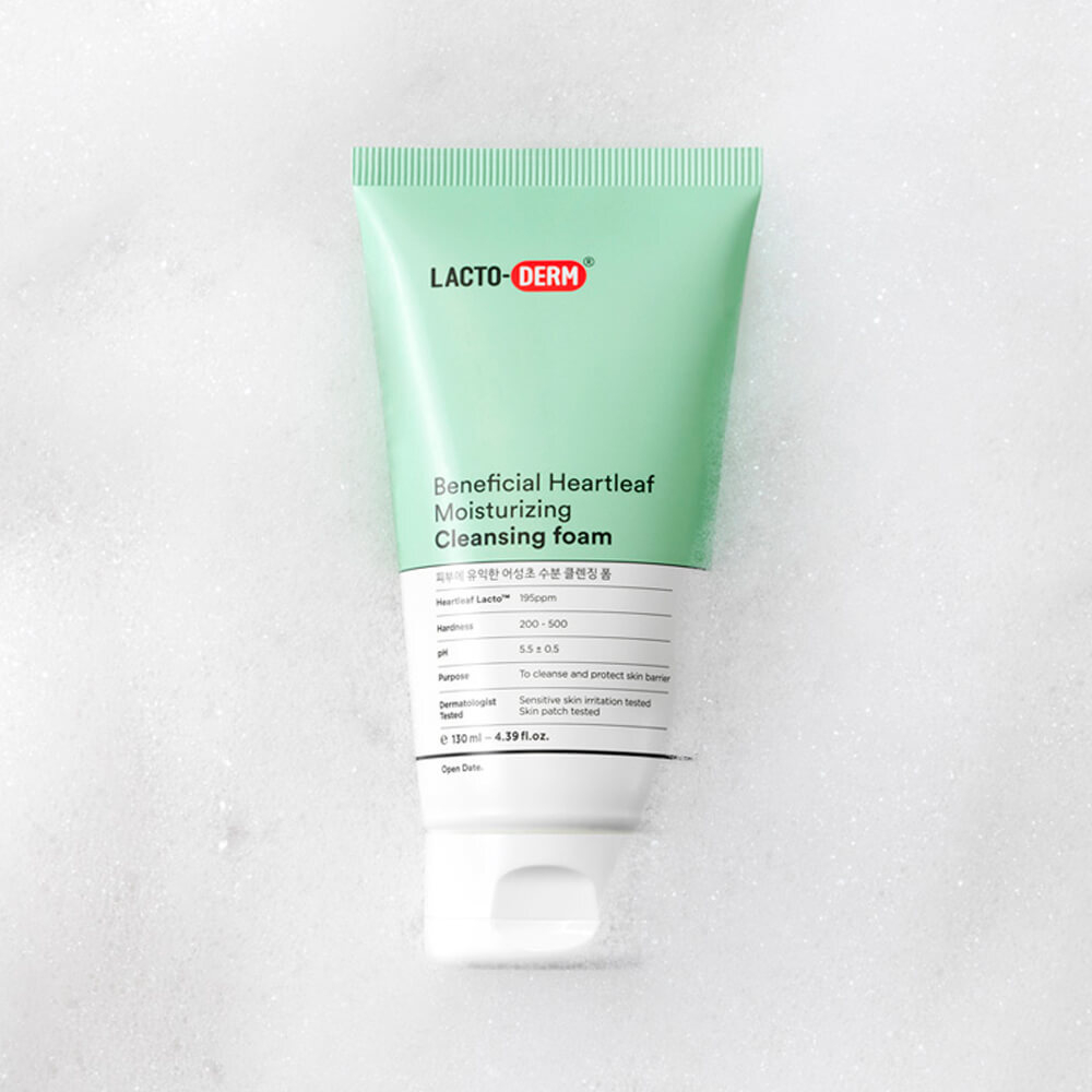 Пенка для умывания с пробиотиками LACTODERM Beneficial Heartleaf Moisturizing Cleansing Foam
