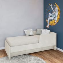 Кровать 160х80 с бортиком и велюровым наматрасником (терракот)