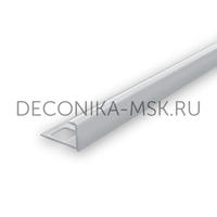 Раскладка для плитки наружная DECONIKA 10мм 2.5м Светло-серый глянцевый, Д-Пл10-Н-002ССГ