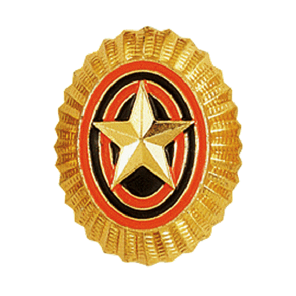 Кокарда ОВ (золотая) малая