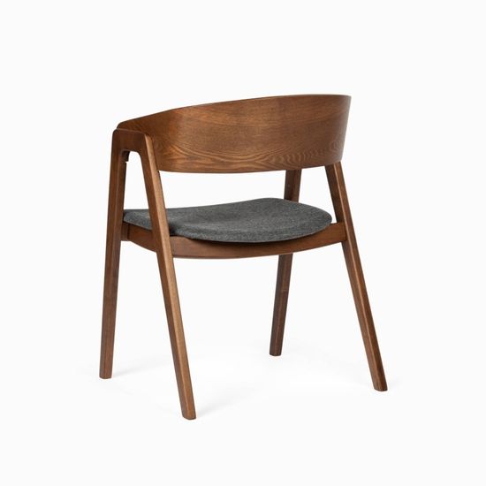 Стул Prerogative деревянный с сиденьем из серой ткани