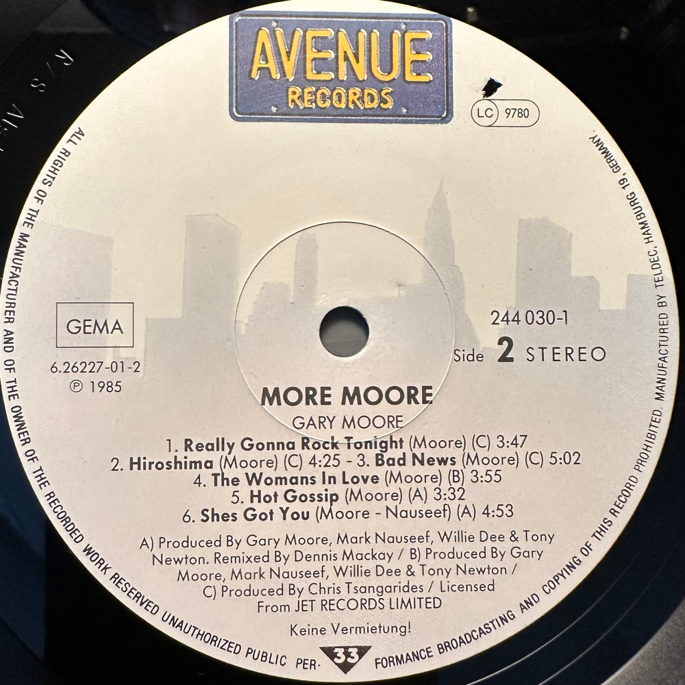 Gary Moore - Nuclear Attack (Германия 1985г.)