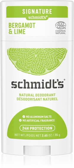 Schmidt's Bergamot + Lime - набор стик-дезодорантов 5 шт. / relaunch 75 g х 5 / GTIN 8710522489833