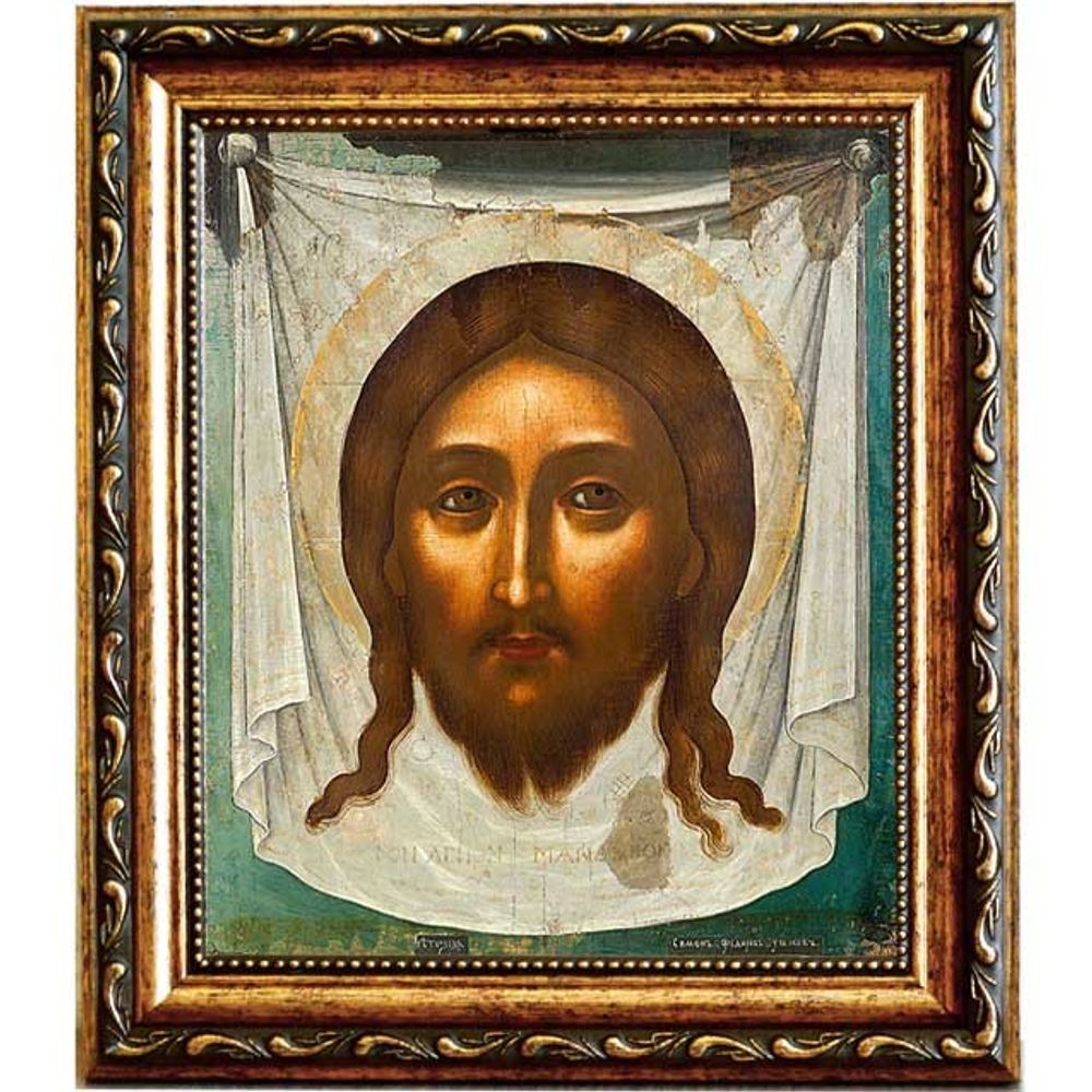 Спас Нерукотворный. Копия иконы Симона Ушакова на холсте.