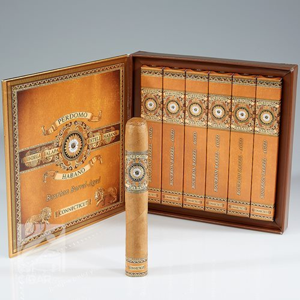 Perdomo Habano Bourbon Barrel Aged Epicure Connecticut Gift