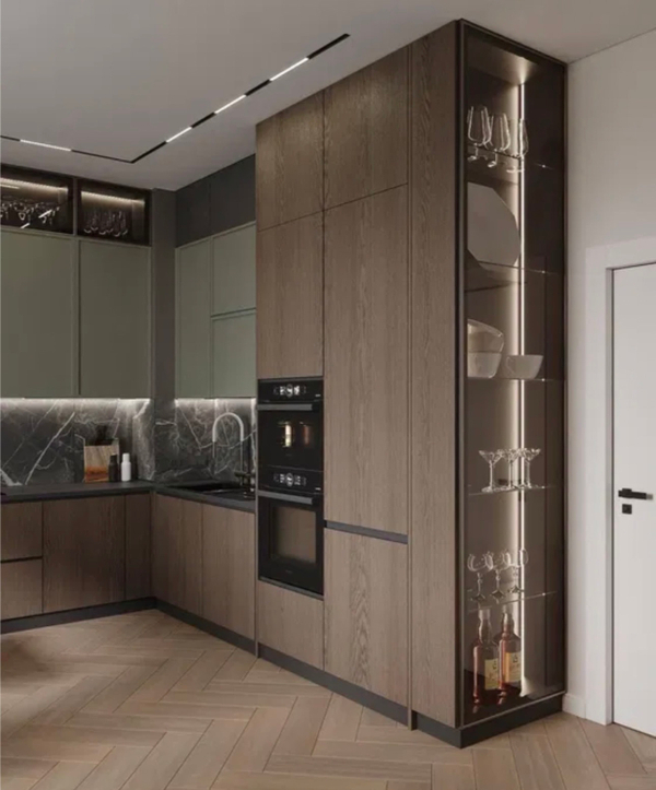 Примеры современных кухонь в дизайне из интернета