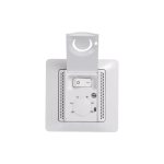 GLOSSA ТЕРМОСТАТ электронный для теплого пола с датчиком, 10A, в сборе, БЕЛЫЙ