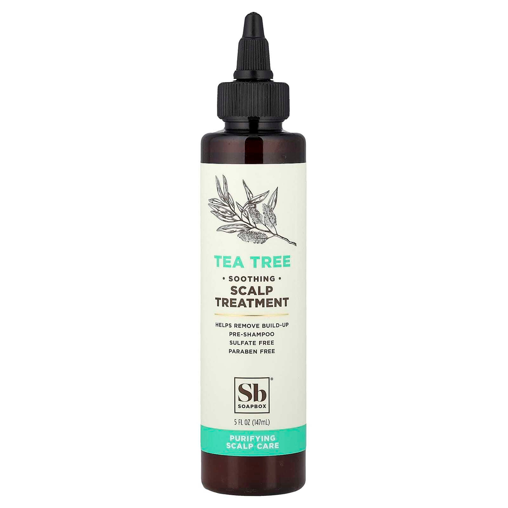 Soapbox, успокаивающее средство для кожи головы, чайное дерево, 147 мл (5 жидк. унций)