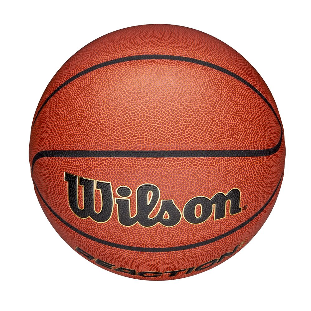 Мяч баск. WILSON Reaction PRO, WZ2026601XB05, р.5, композит, бутил. камера, темно-коричневый