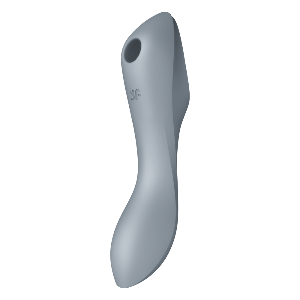 Вакуумно-клиторальный вибромассажер Satisfyer Curvy Trinity 3, серый
