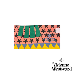 VIVIENNE WESTWOOD ПЛАТОК РОЗОВЫЙ ПРИНТ ОРЛЫ И СЕРДЦЕ С ЛОГОТИПОМ БРЕНДА