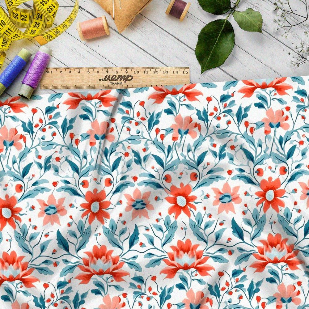 Ткань премиум Оксфорд 600D череда цветов