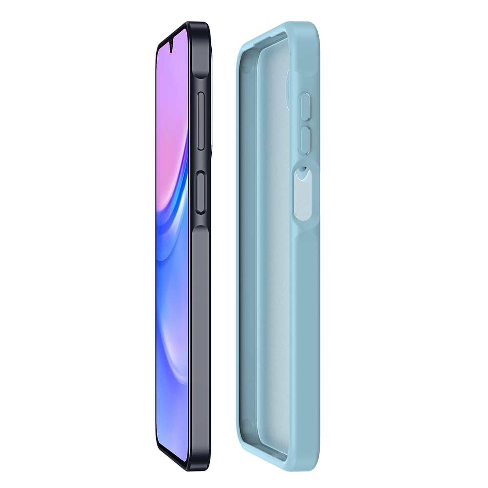 Прозрачный матовый чехол светло-синего цвета (Light Blue) для Samsung Galaxy A17 (5G, 4G), Galaxy A26 5G и Galaxy A16 (5G, 4G), серия Yind Series от Dux Ducis