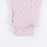 Ползунки с открытой ножкой "Кварц" из ажурного хлопка 0+