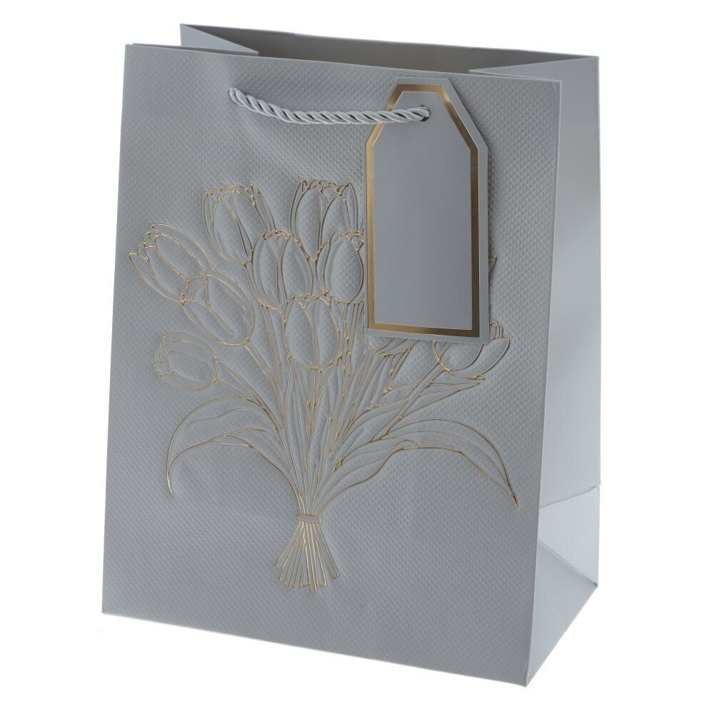 GAEM Пакет подарочный S (бумага 210г/м2, блок 12шт), L18 W10 H23 см, 4в.