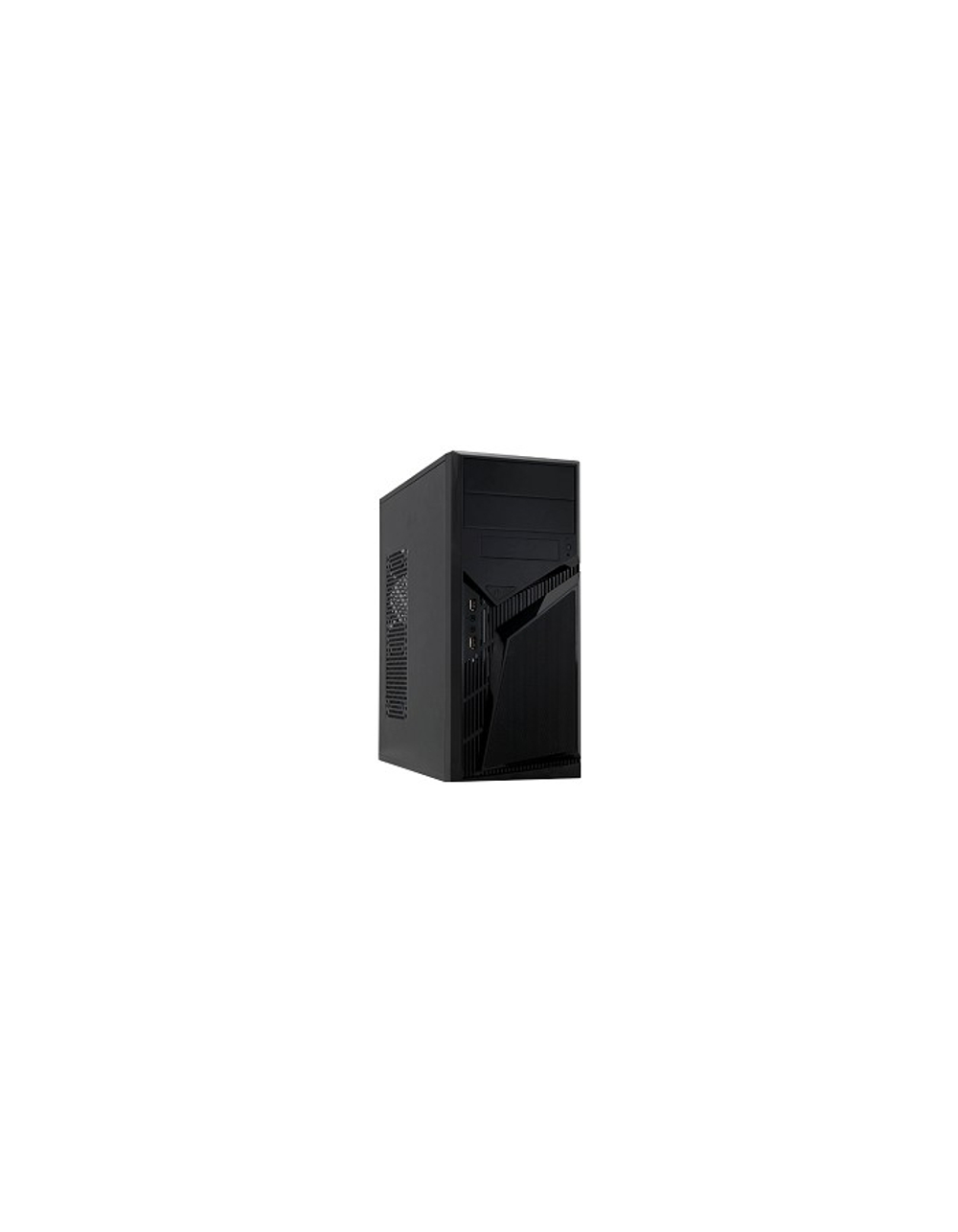 PowerCool S1007BK 450W (Тип: Midi-Tower, цвет: черный, форм-фактор: ATX, mATX, блок питания: 450 Вт, вентилятор: 120 мм, размеры: 175 x 407 x 362 мм, дополнительно: USB x2, наушники, микрофон)