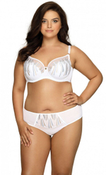 Трусики-бразилиана с блестящей вышивкой (Размер: S) (Цвет: бордовый)