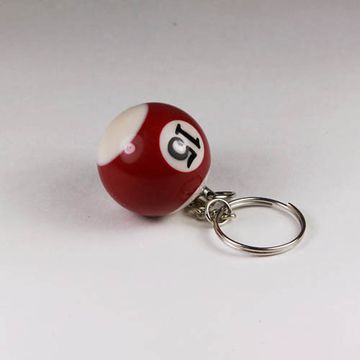 Брелок Шар "15" (бордовый)