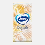 Платочки бумажные носовые Zewa Deluxe Design 3 слоя 10шт в ассортименте