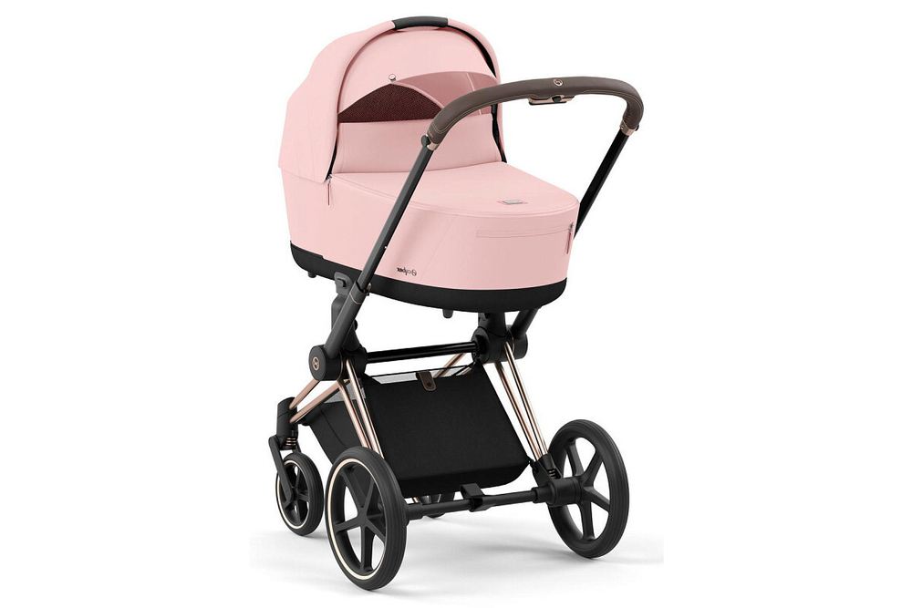 Коляска 2 в 1 Cybex Priam IV Peach Pink, шасси Rose Gold