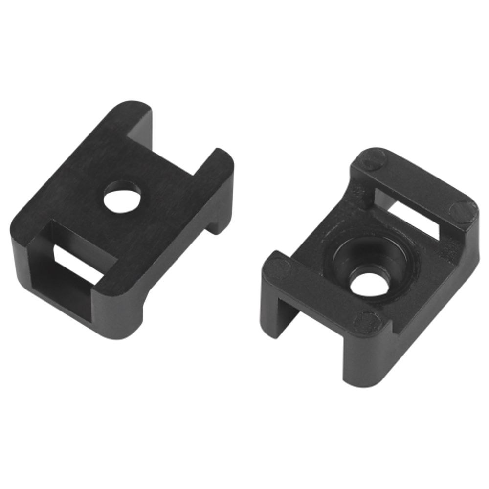 Площадка монтажная ЭРА NO-225-314 22х16 мм чёрная М4 под хомуты шириной до 10 мм 10 шт