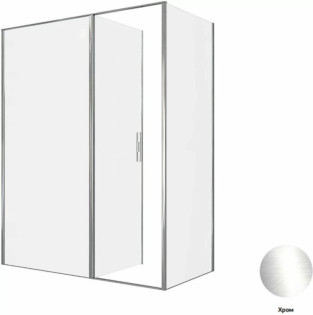 Душевой уголок Allen Brau Priority 100x80 3.31028.00 + 3.31040.00 прозрачный/хром