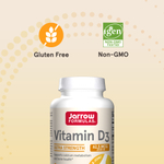 Jarrow Formulas, Витамин D3, сверхсила, 62,5 мкг (2500 МЕ), 100 мягких таблеток