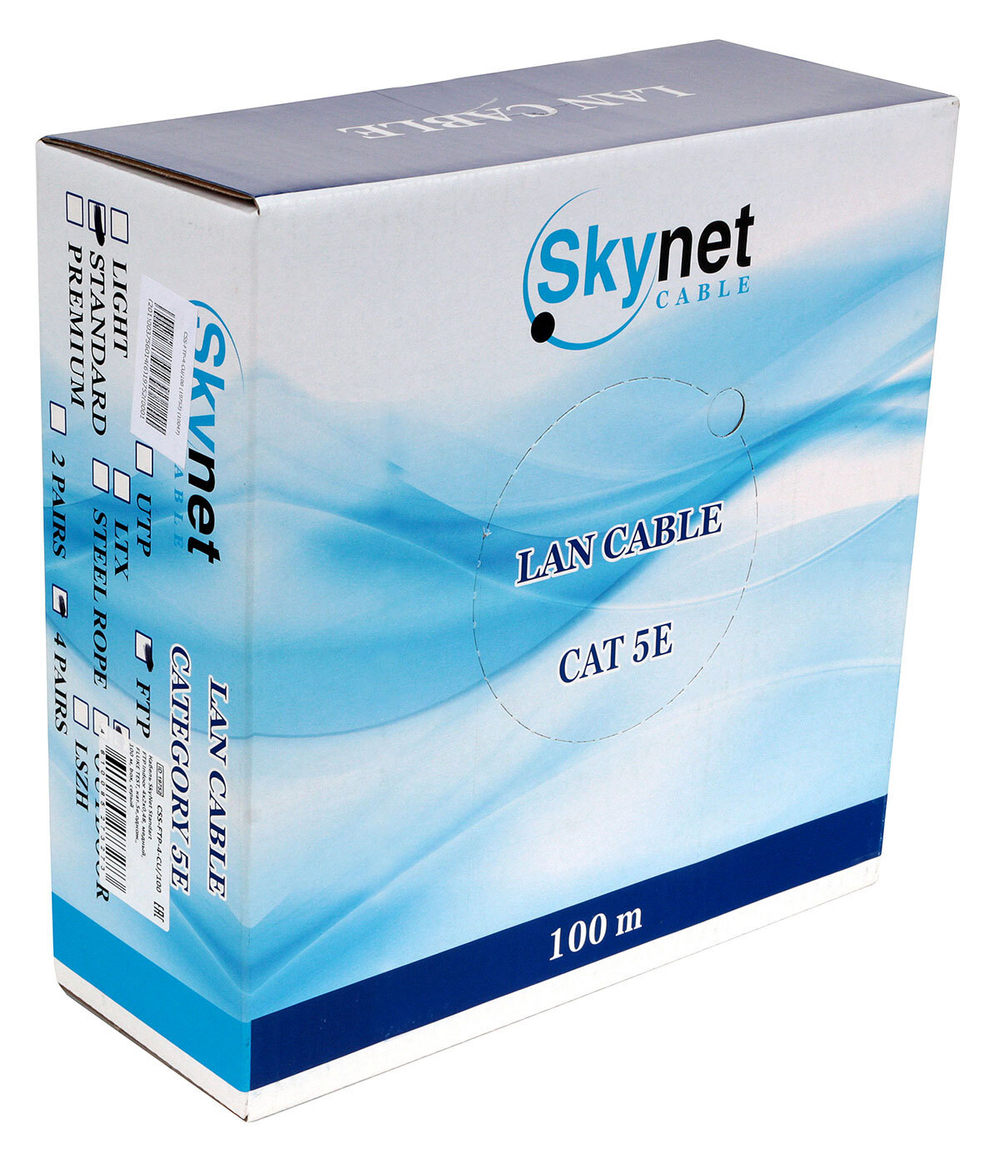 Кабель витая пара F/UTP 5e кат. 4 пары SkyNet CSS-FTP-4-CU/100