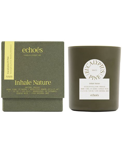 Eucalyptus & Pine, свеча Inhale Nature collection, Echoes