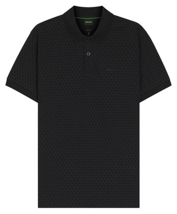 Мужское теннисное поло BOSS Chip Pattern - black