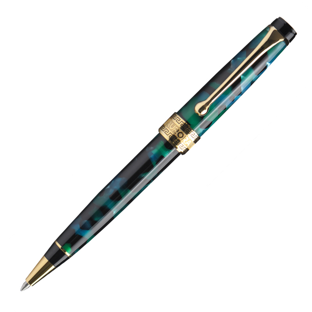 Шариковая ручка Aurora Optima Auroloide Stilografica GT стержень: M, цвет чернил: blue, в подарочной коробке