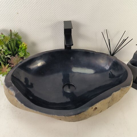 Раковина из речного камня RS-65079 60*45*15 0857