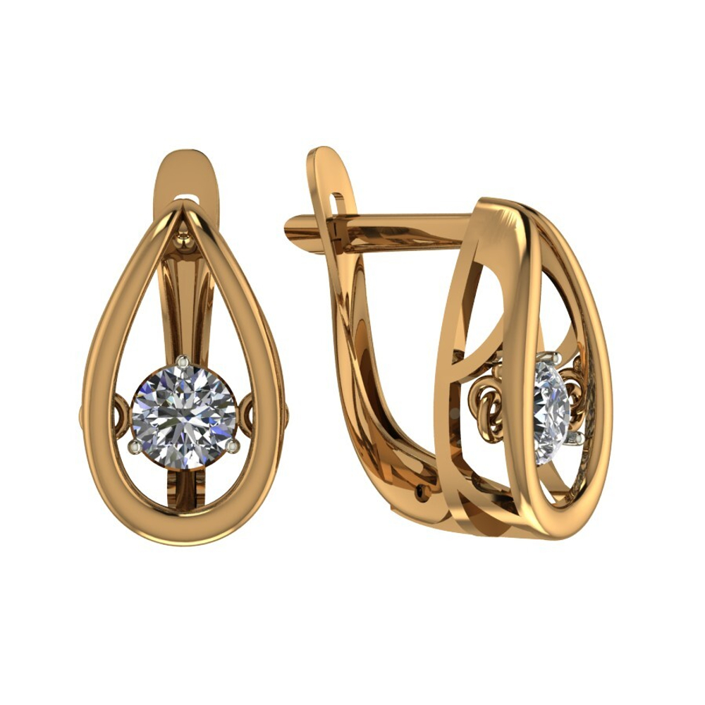 Серьги из золота 585 пробы