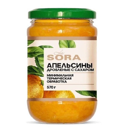 Апельсины дробленые с сахаром "LA SORA" 570г. Барановичи