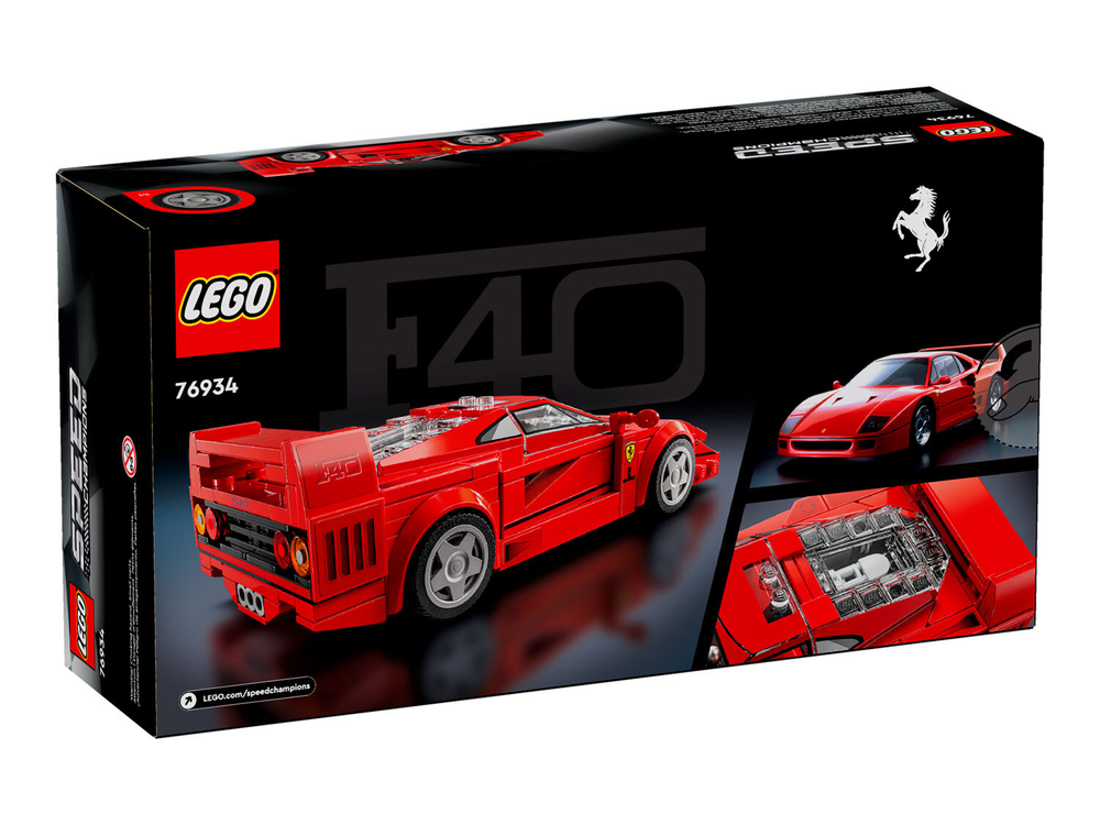 LEGO Speed Champions 76934 «Суперкар Ferrari F40» — культовая модель коллекции