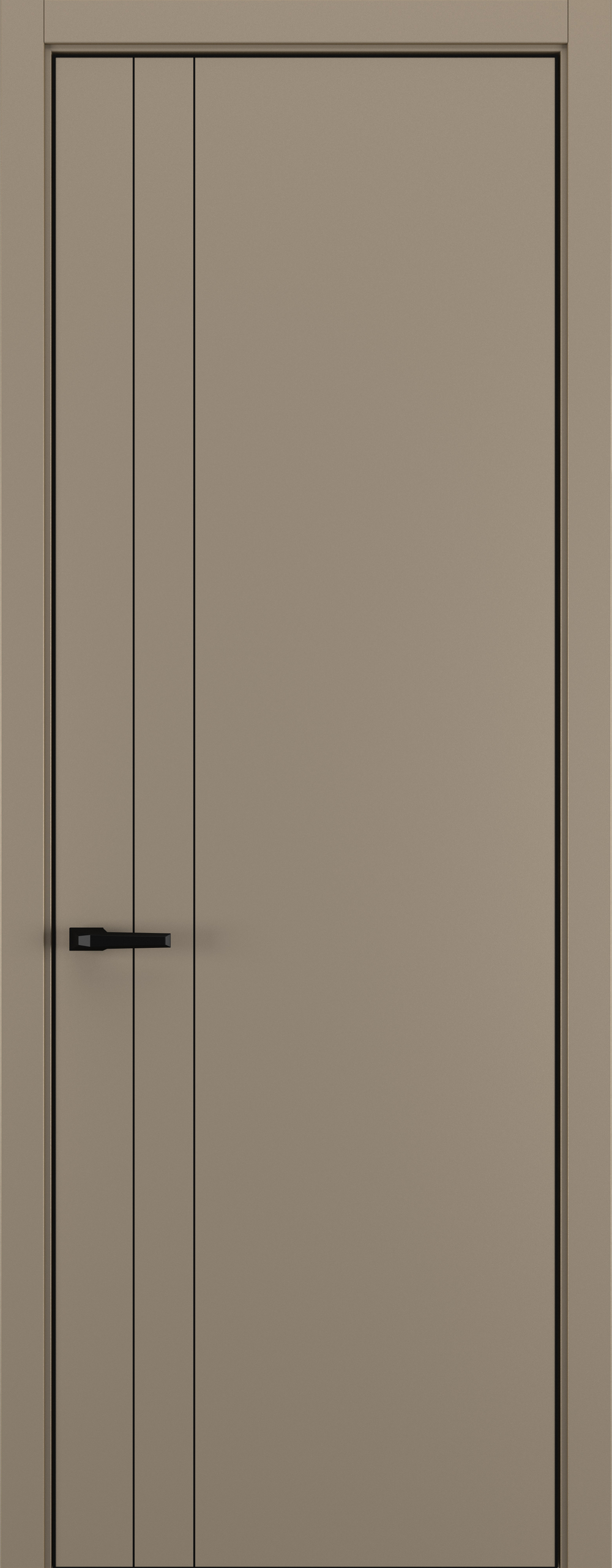 Межкомнатная дверь Zadoor Горизонт NH15 кромка ABS Black