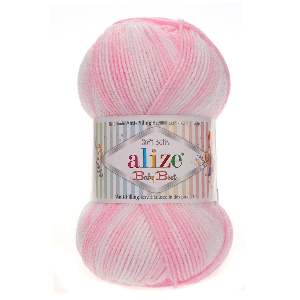 Пряжа Alize (Ализе) Baby Best Batik / уп.5 мот. по 100 г, 240м, 6660 секционный