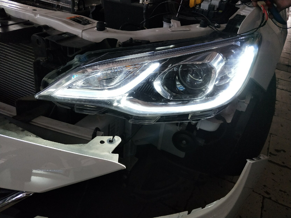 Оригинальная фара с LED ДХО для Chevrolet Cobalt 2016-2018, высокий уровень комплектации