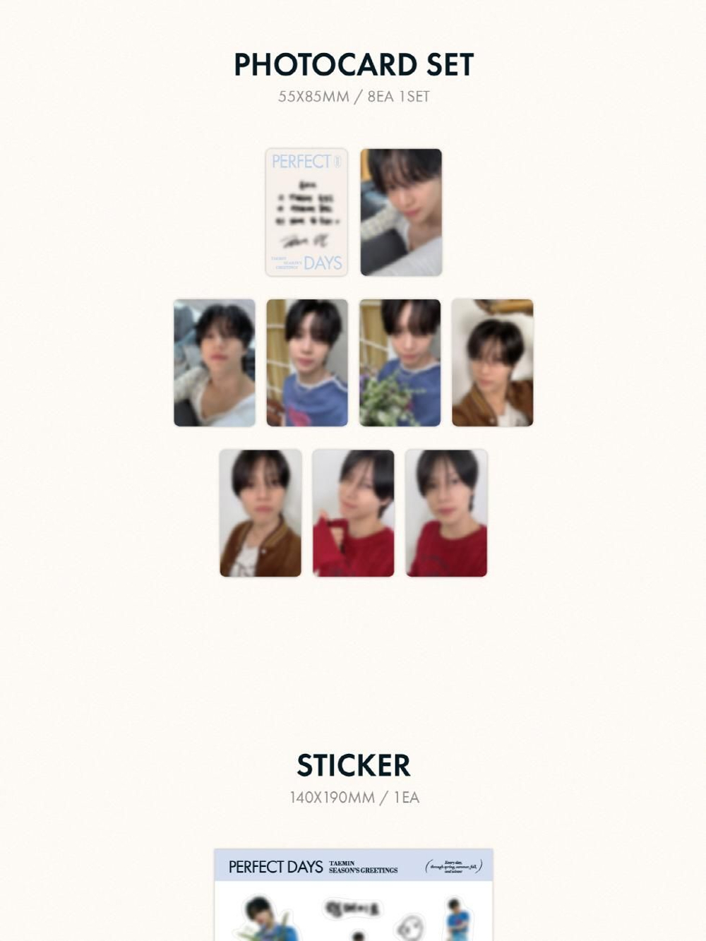 товары TAEMIN - PERFECT DAYS 2025 Season's Greetings