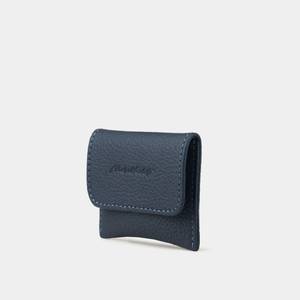 Кофр для украшений Small из кожи теленка, синего цвета