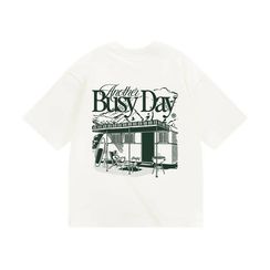 Футболка HAIDED BUSY DAY HW, экрю