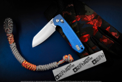 Нож Vosteed Raccoon CB сталь 14C28N Satin рукоять Blue Micarta