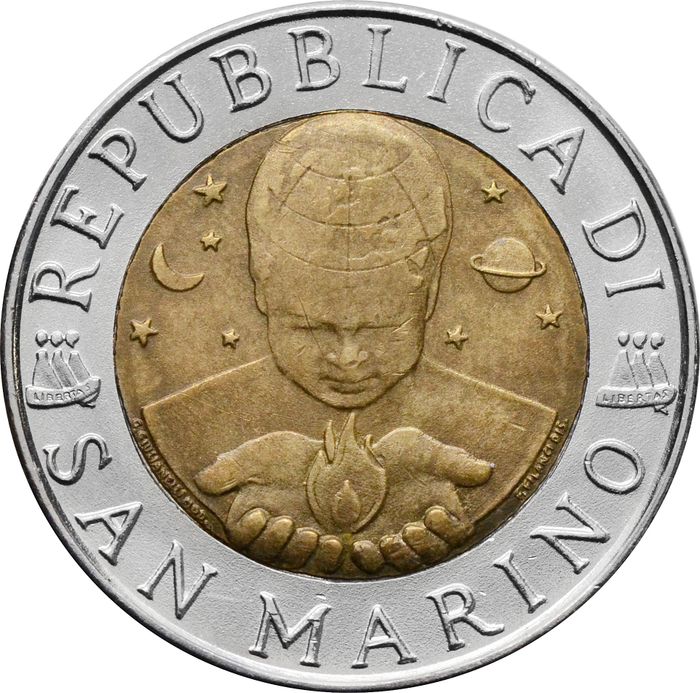 500 лир 1996 Сан-Марино, Фридрих Гегель